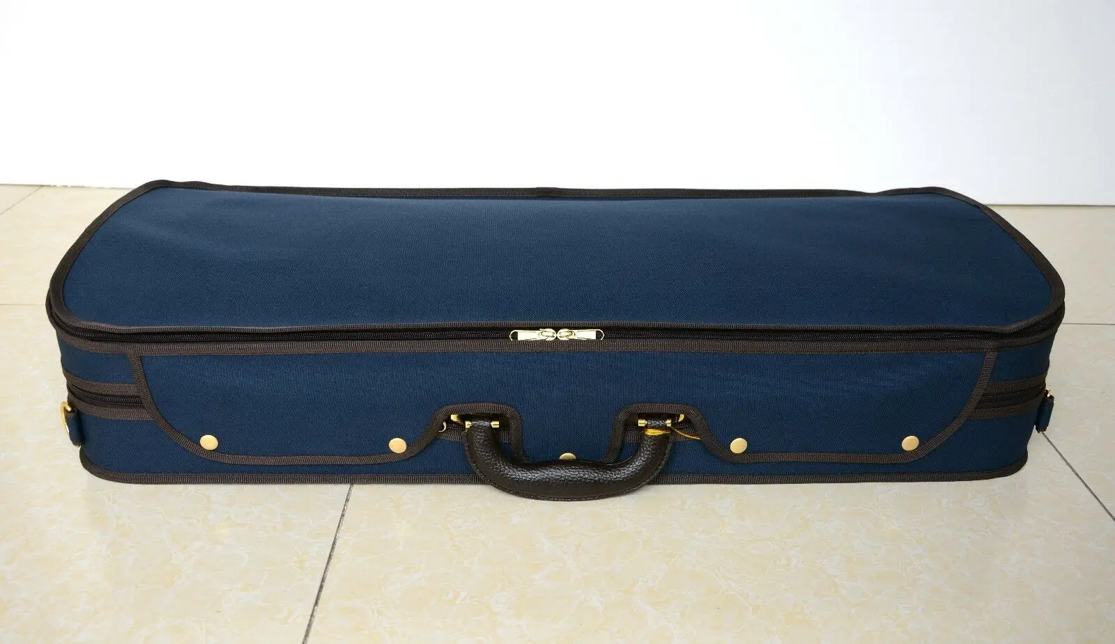Деревянный чехол с двойной скрипкой для 2 Скрипки синего цвета полноразмерных