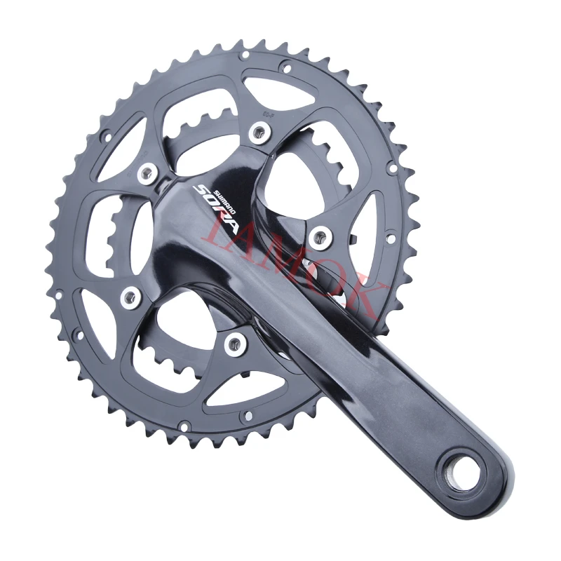 

SHIMANO FC-3550 Road Bicycle 2x9-speed Chainwheel 2-Piece Iamok 165mm Crankset 50-34T with SM-BB4600 Bicycle Parts