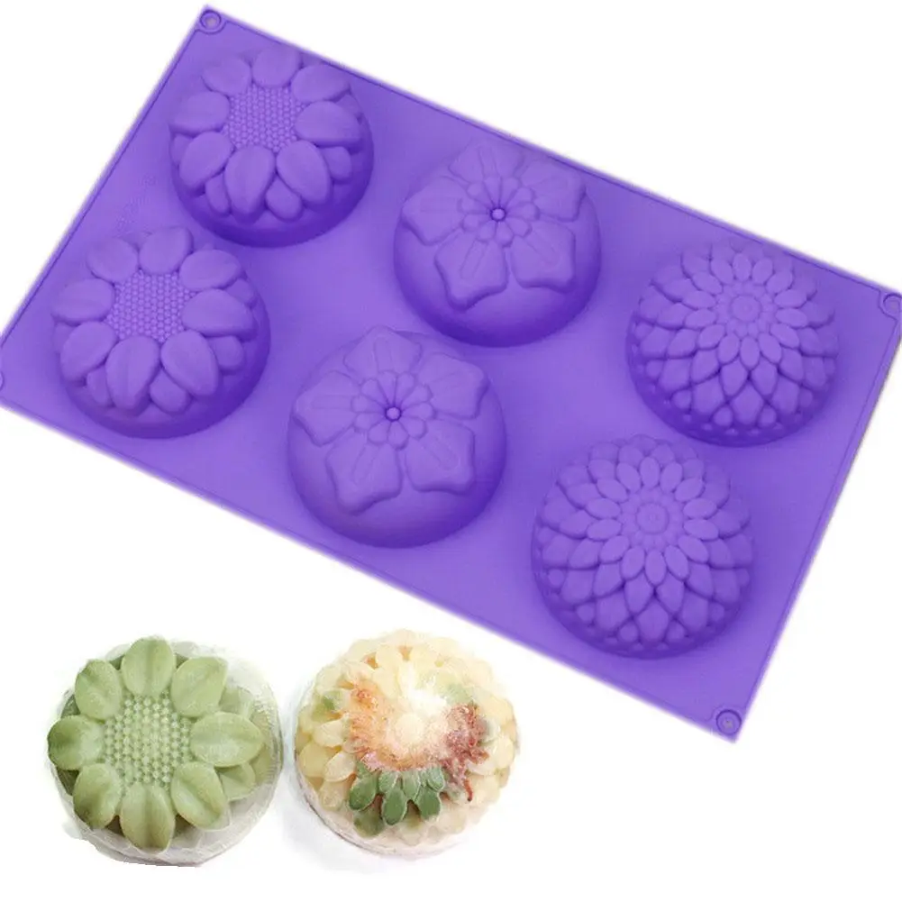 6 отверстий принадлежности для изготовления мыла цветок маргаритки сделай сам