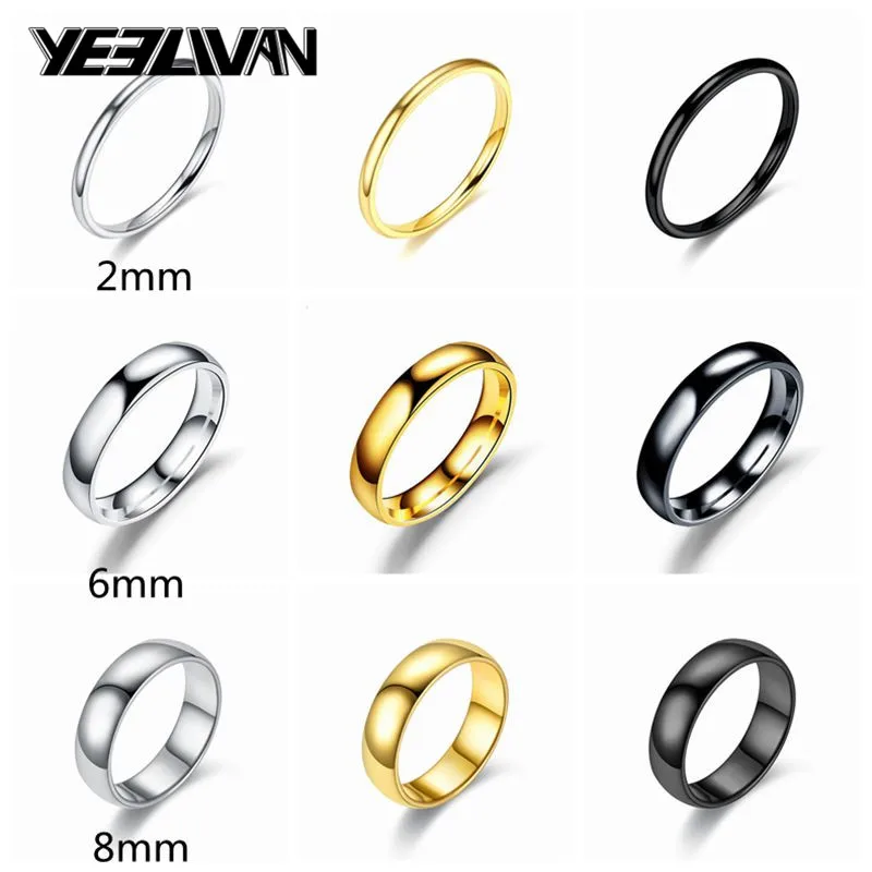 Кольцо из нержавеющей стали с лазерной маркировкой ширина 2/4/6/8/12/мм подарочное