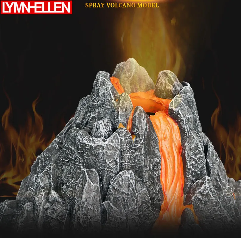 Имитация сцены эпохи динозавра вулканический распылитель тумана светодиодный