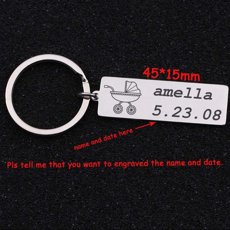 Рождение ребенка статистику объявление брелок персонализированные имя и дату