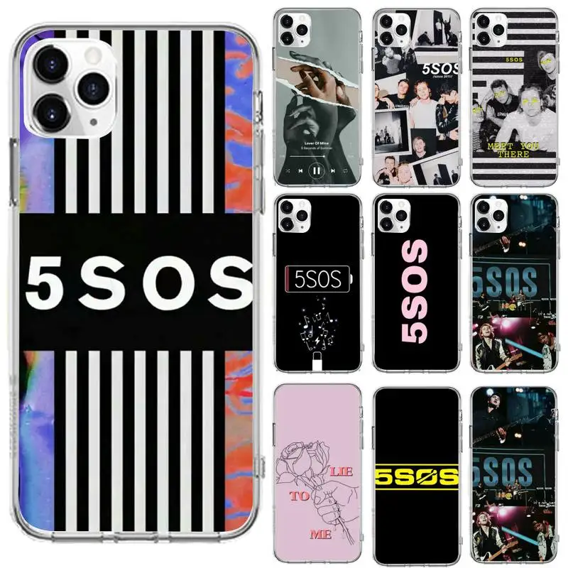 

5 seconds of summer love of mine Phone Case Transparent for iPhone 6 7 8 11 12 s mini pro X XS XR MAX Plus se cover funda shell