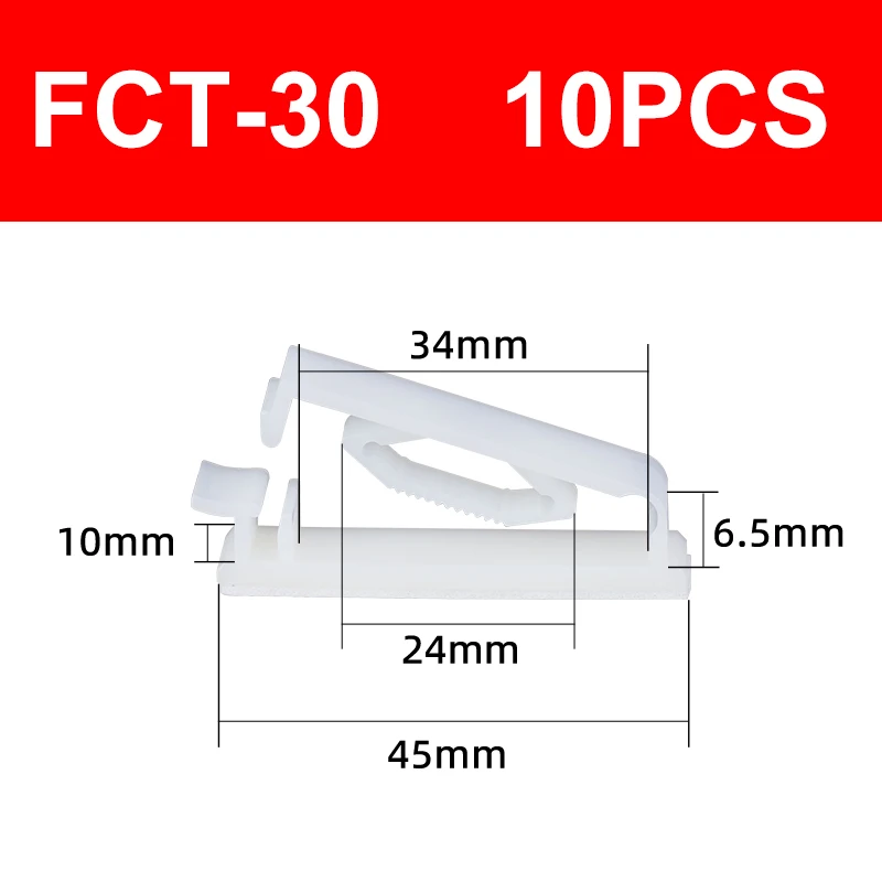 

Самоклеящийся зажим для кабеля FCT 30/40/50, держатель для компьютерного чехла, шнур, органайзер для сетевой проводки, фиксированная фотография