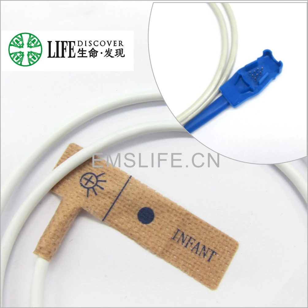 GE ohmeda oxytip non-woven adhesive disposable spo2 sensor for infant size 10PCS one packing