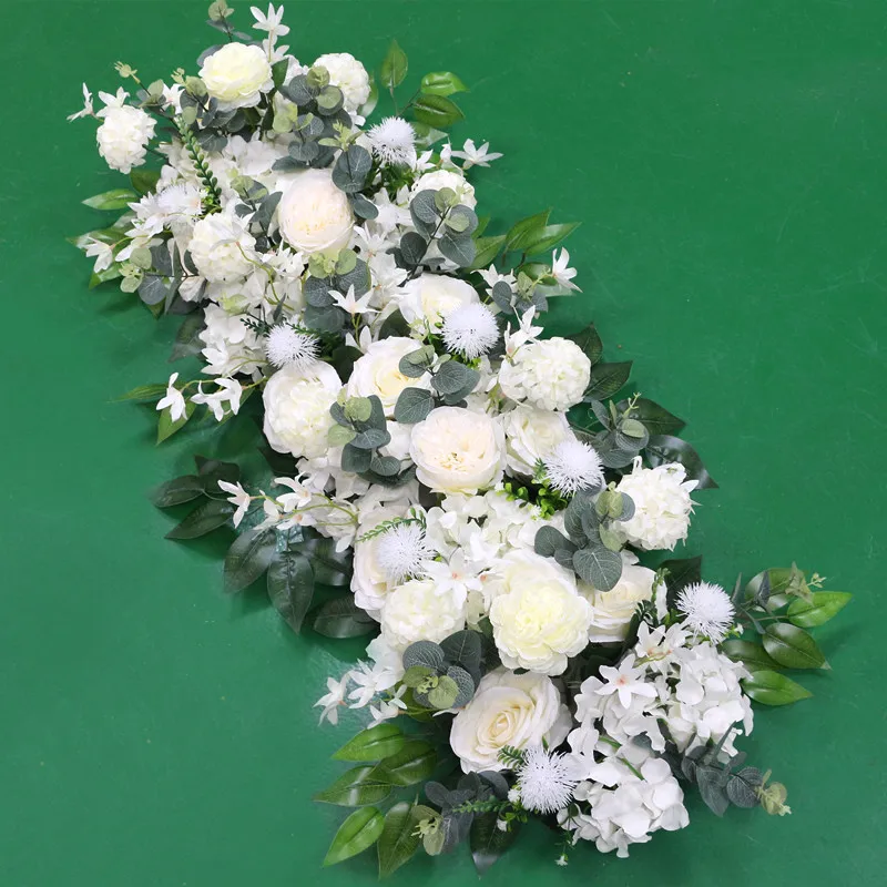 

10pcs 100cm Flower Row Arch Arrangement Flower Stage Road Lead Flower Wedding Scene Layout Party Decoration Floral