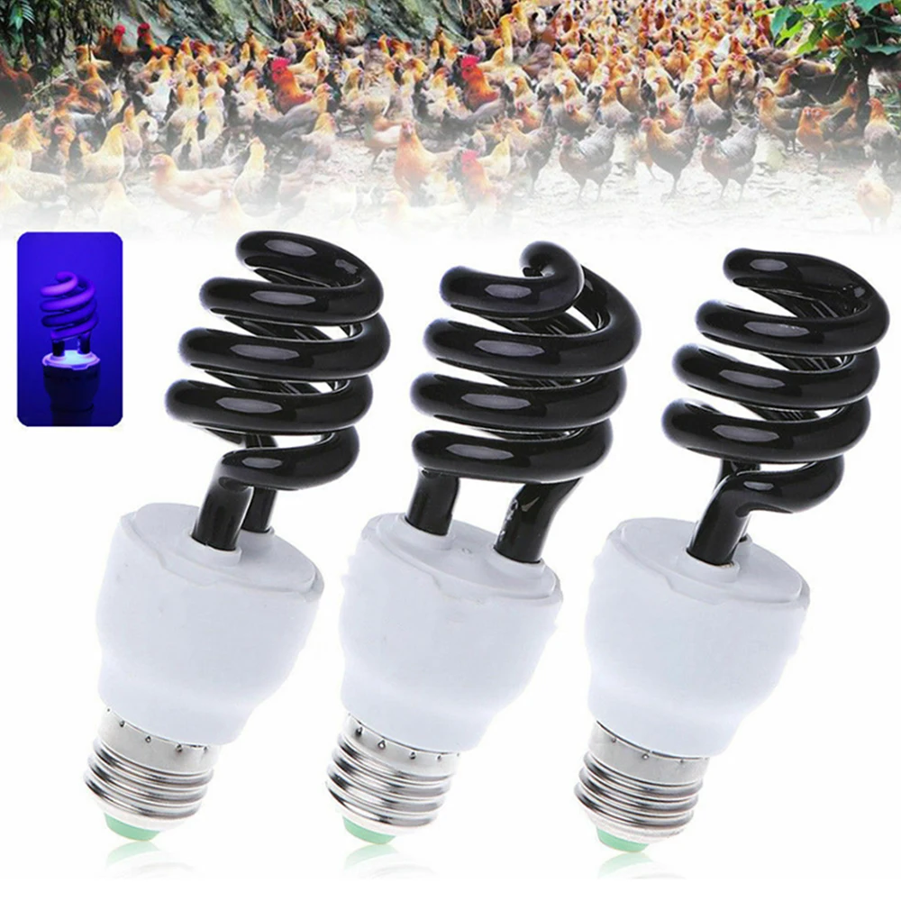 E27 УФ-спиральный светильник лампа 220 В ультрафиолетовые люминесцентные 2U 15-40 Вт