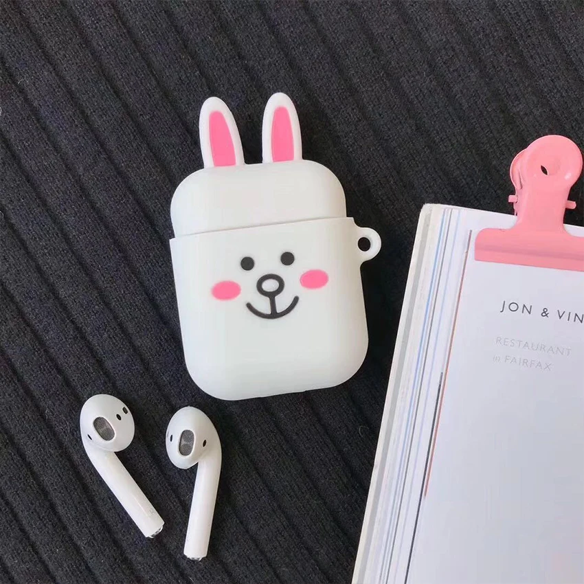 B5 Для Airpods чехол 1/2 милый мультяшный защитный чехол Роскошный для Air pods беспроводной чехол для наушников для Apple Airpods 2 силиконовый чехол - Цвет: B5