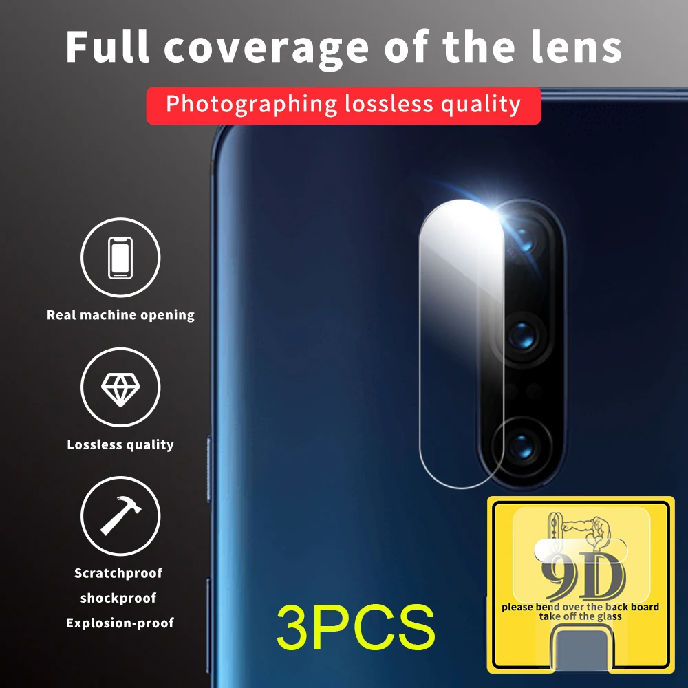 3 шт. пленка для объектива камеры One Plus 7T Pro 9D Oneplus 7 6T 5 5T T мягкая защитная задней из