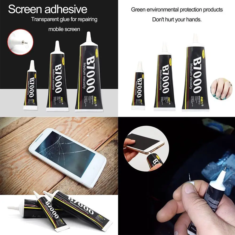 

Multi-purpose B7000 transparent strong super adhesive, LCD phone mobile suitable For DIY screen repair, watch case jewelry O5J9