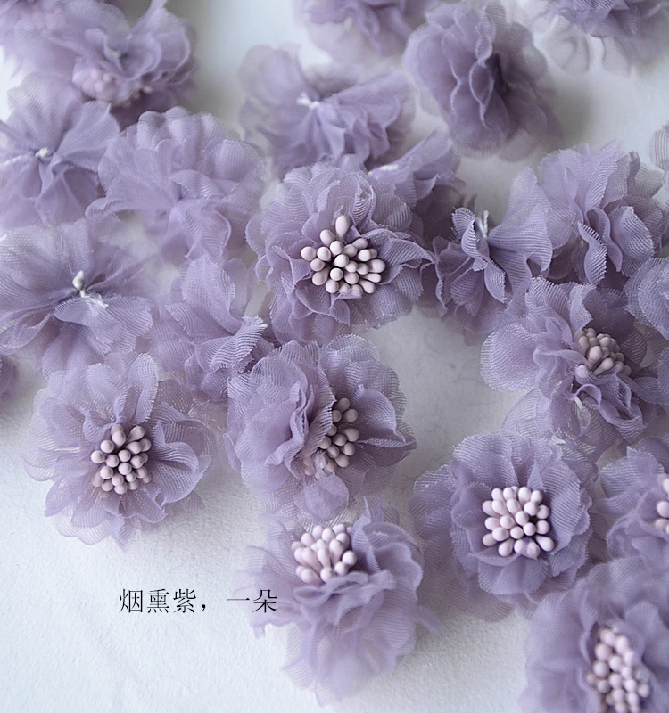 3D из органзы с цветочным рисунком аксессуары платье повязка на голову Hanfu юбка