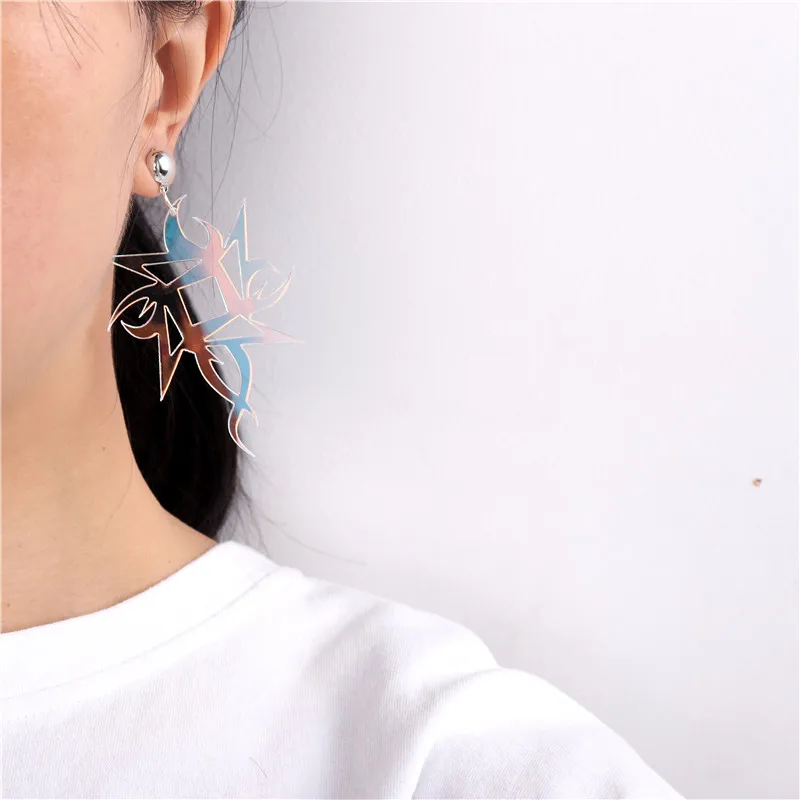 Женские Геометрические серьги KUGUYS красные черные розовые синие зеленые