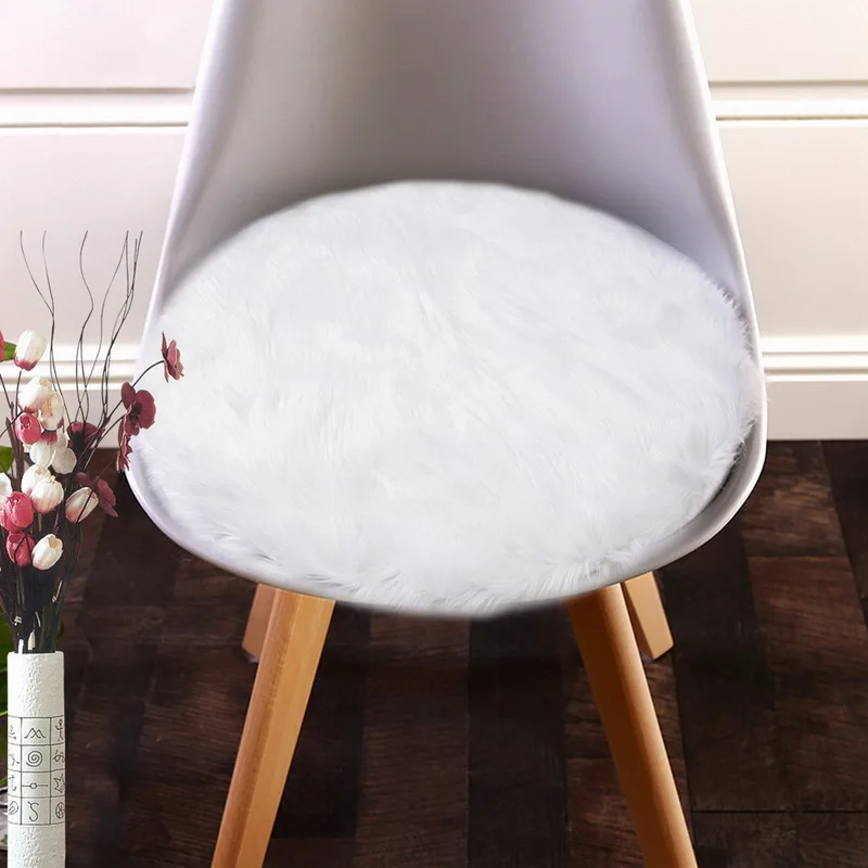 DIDIHOU розовый мягкий искусственный мех ковер для гостиной искусственные ковры из овчины покрытие для спальни матрас Рождественская дверь круглые ковры Ковры