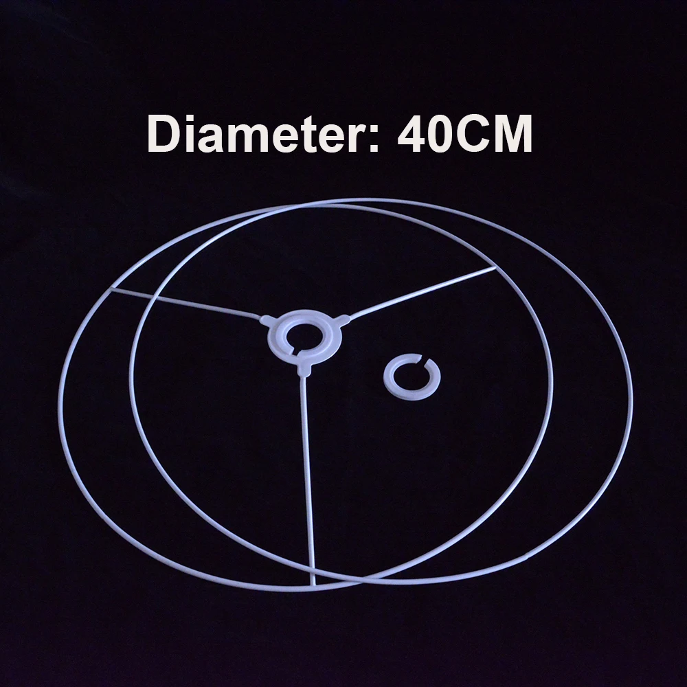 

Кольцо для абажура Luzes, белый, железное, диаметр 10/15/20/25/35/40 см