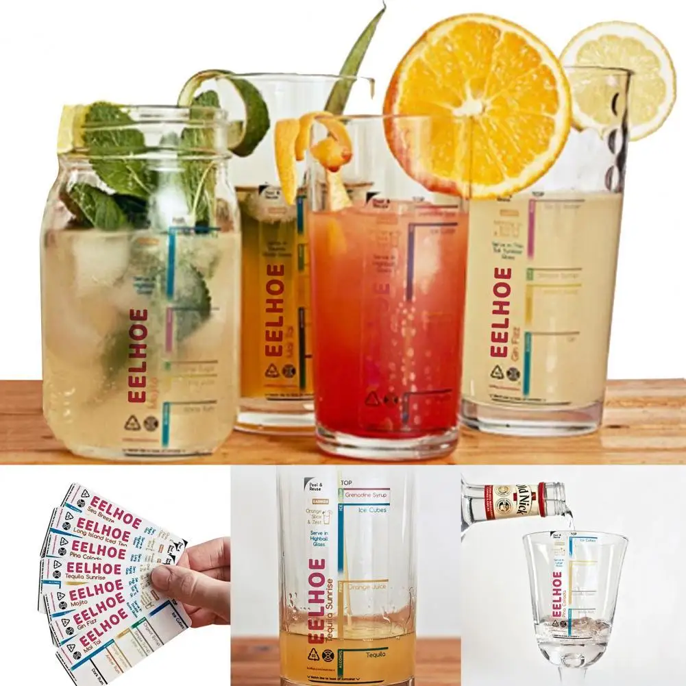 

Наклейка для коктейлей, водостойкая, из ПВХ, 7 шт., ясным масштабом