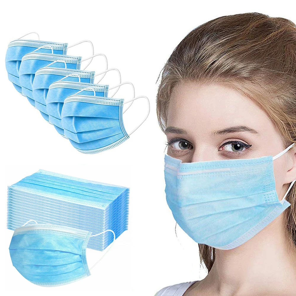 

3 слоя рот маски для защиты от загрязненного воздуха одноразовый безопасный фильтр маска для лица нетканые маски из дышащего материала, спо...