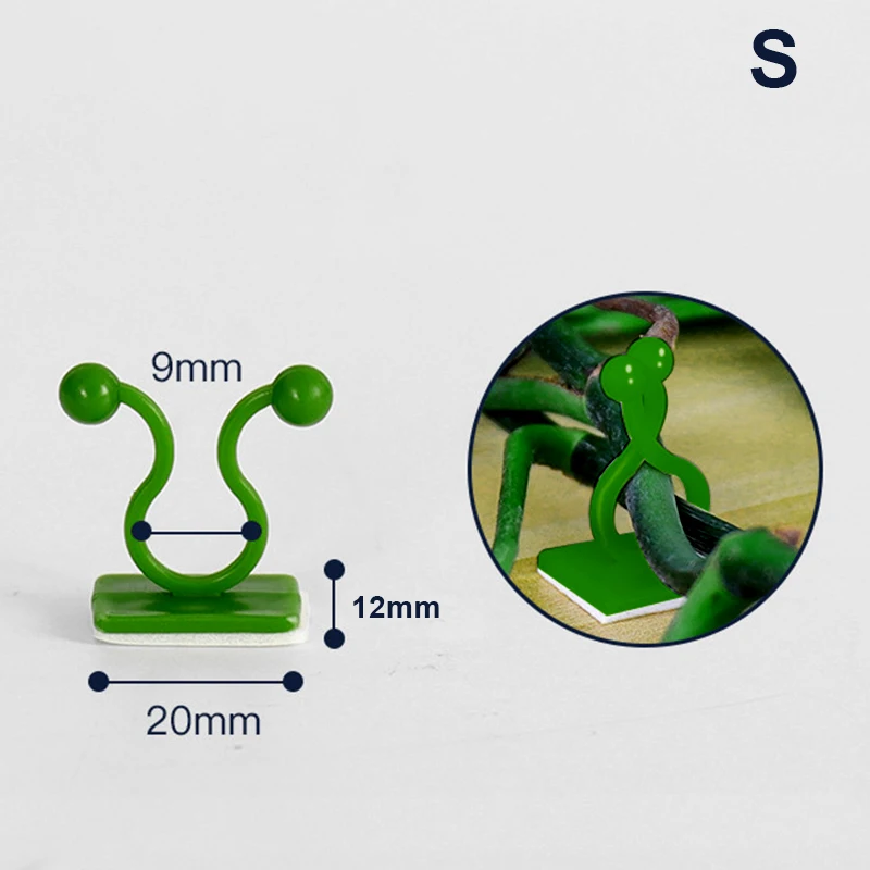 

10/20/50 Pcs Invisible Wall Vines Fixture Plant Climbing Wall Clip Sticky Hook Fixing Clip Holder for Home HY99