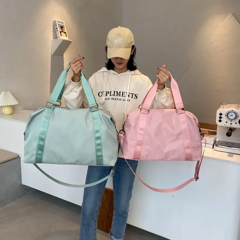 

Женская нейлоновая дорожная сумка-тоут, 2021, дорожная сумка, сумка большого и маленького размера, сумка на плечо для женщин, деловая сумка для...