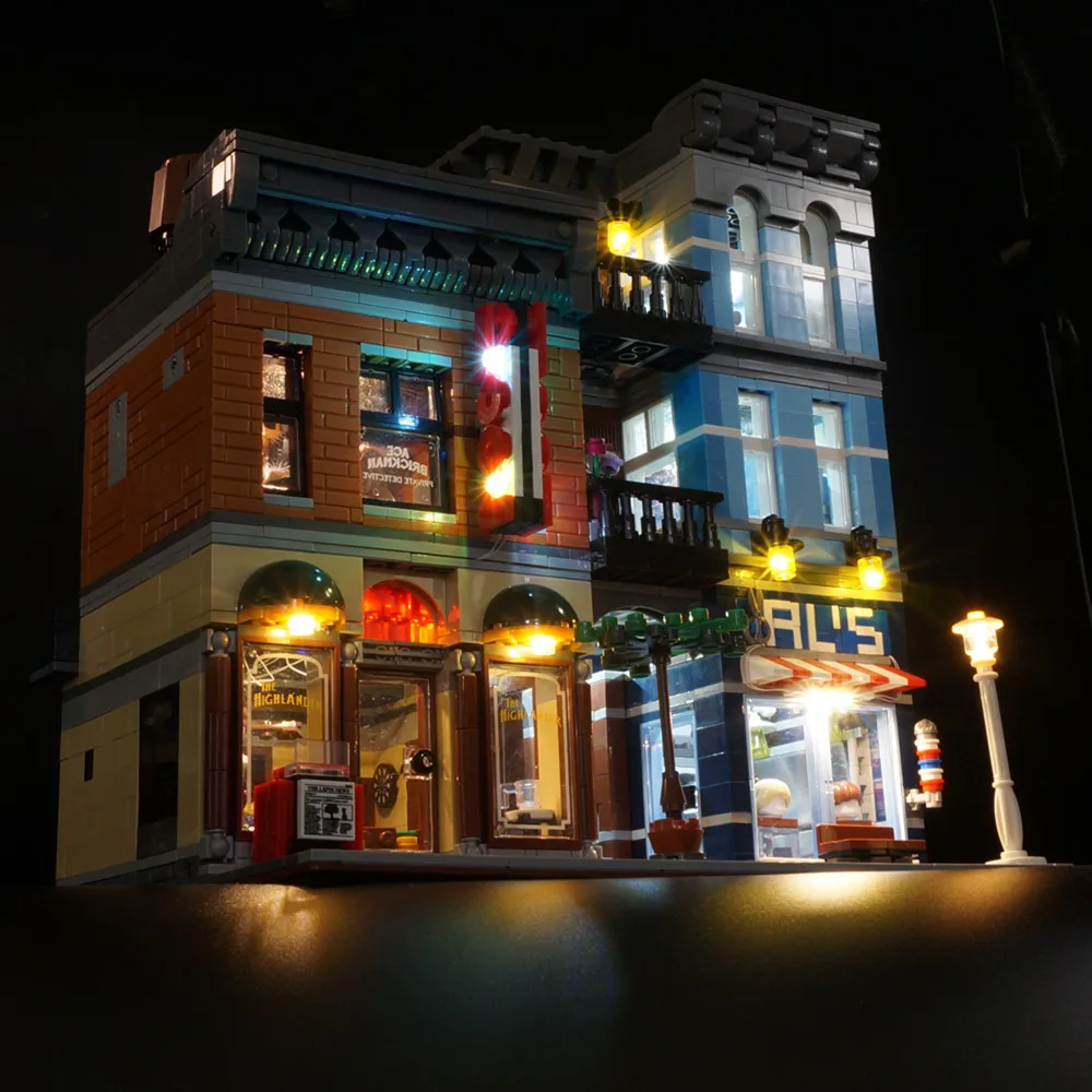 Комплект со светодиодной подсветкой для конструктора Lego и Lepin Detective совместим с