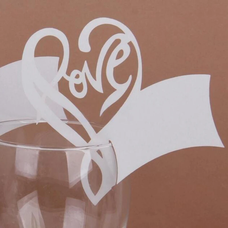 

Love Metal Cutting Dies for Glass Paper Place Card making Baby Shower Wedding Party Birthday Decoration