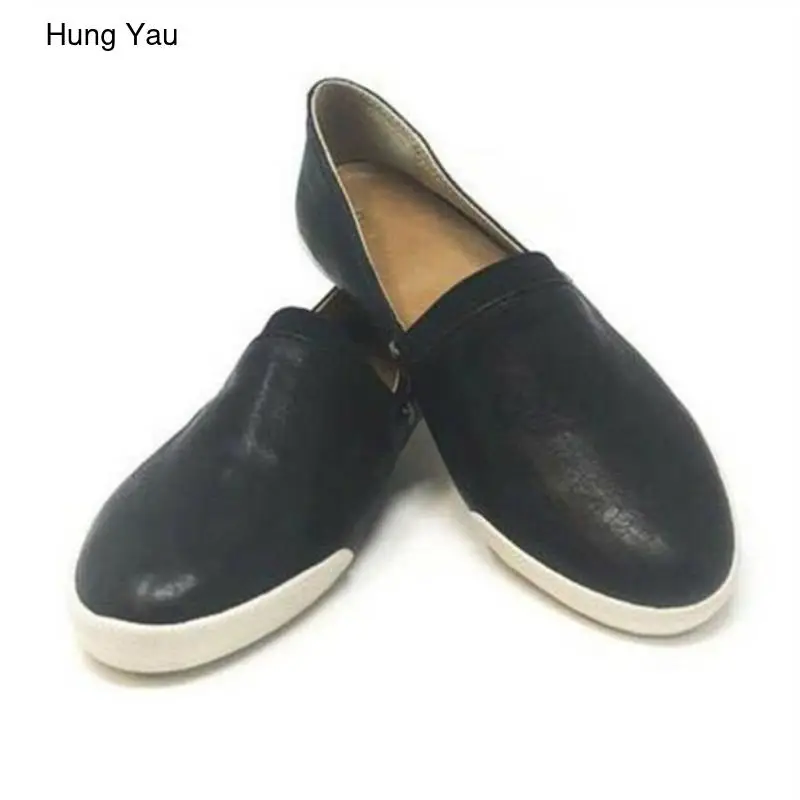 

Women Flats Summer Style Casual Solid Pointed Toe Slip-On Flat Shoes Soft Comfortable Leather Women Shoes Plus Size 35-43