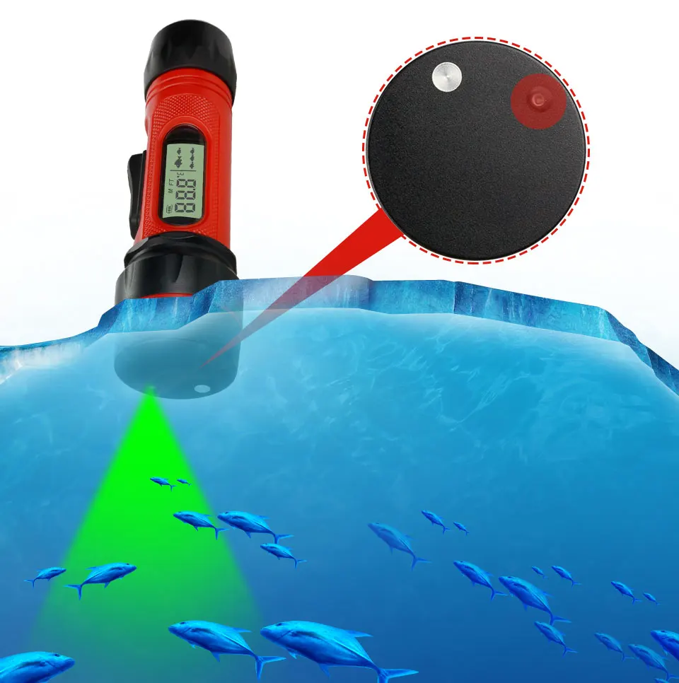 Waterproof Portable Fish finder Wireless Echo Sounder Depth Digital Handle Transducer Sensor Sonar Ice Fishing Fishfinder Waterproof Portable Fish finder Wireless Echo Sounder Depth Digital Handle Transducer Sensor Sonar Ice Fishing Fishfinder