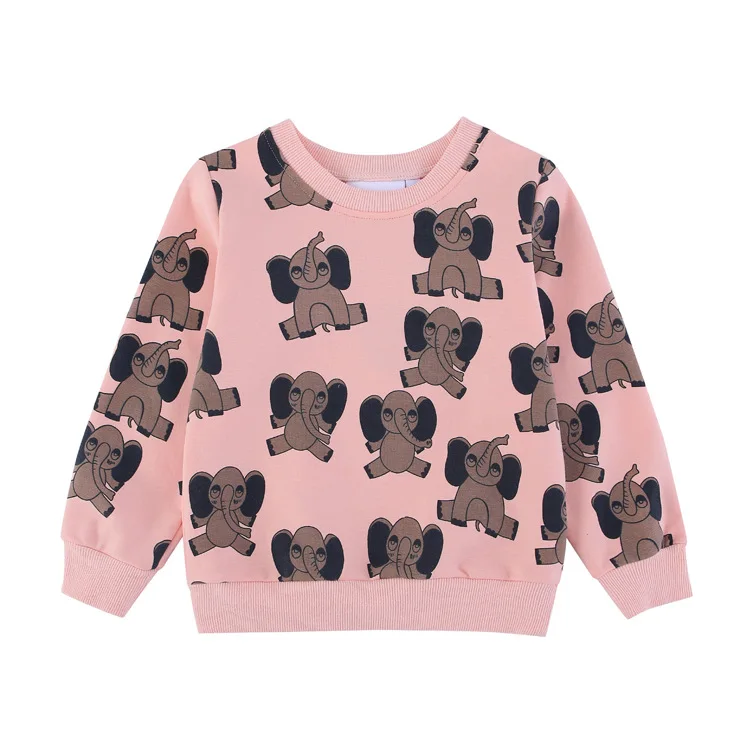 Осенние детские свитера для мальчиков и девочек с длинными рукавами мультяшным