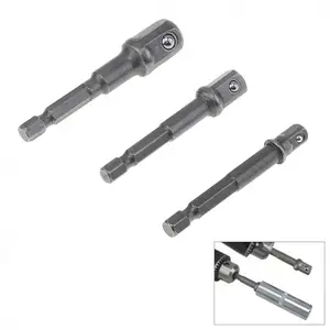 Удлинитель с шестигранным хвостовиком, 3 шт., 14 дюйма, 38 дюйма, 12 дюйма, гайка переходника дюйма