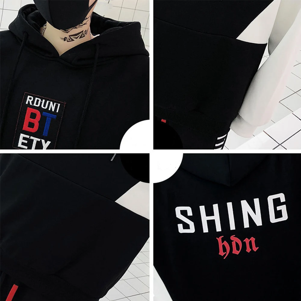 

2019 Autumn Streetwear Sweatshirts Hoody Coat Hip Hop Casual Loose Teens Youth Male Hoodies