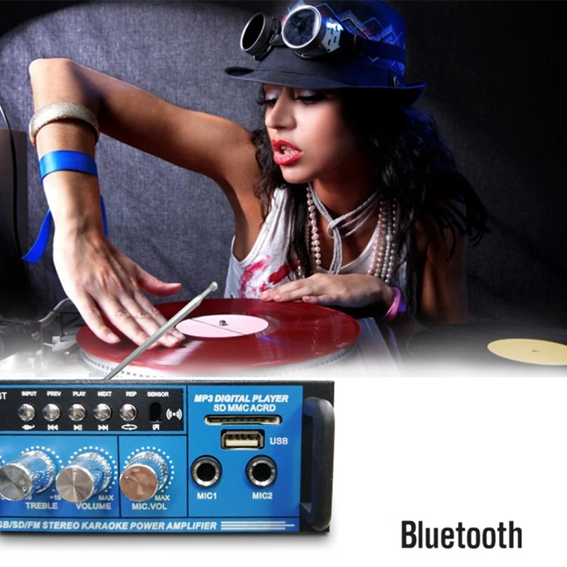 Беспроводной домашний усилитель с Bluetooth Hi-Fi стерео сабвуфер звуковая система для