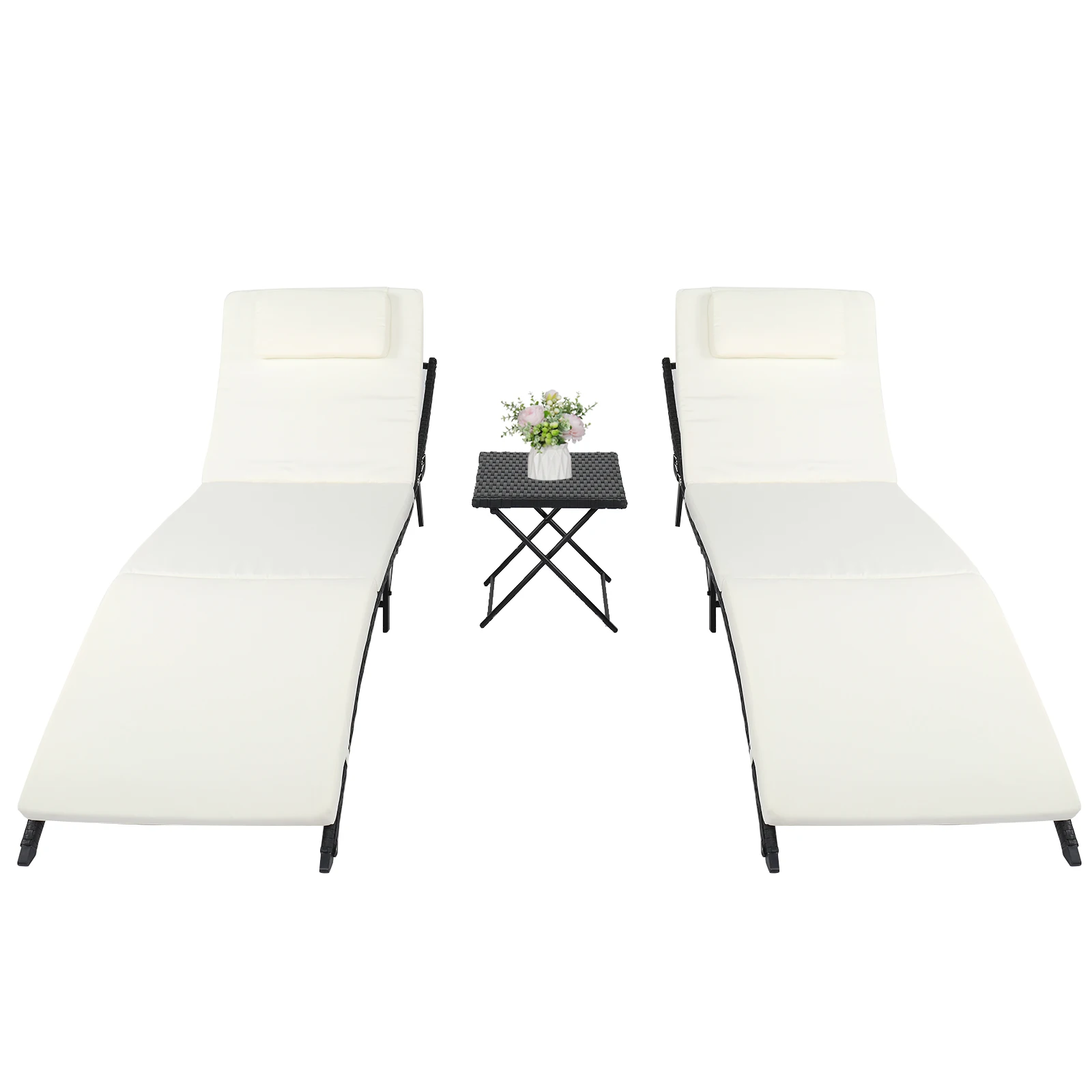 

Nordic Reclining Folding Camping Chair Nap Chair Side Tray Casual For Drink Camping Outdoor Camping Fishing Beach Lounge Chair