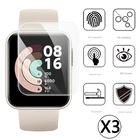 Мягкая защитная пленка для экрана 3 шт.лот из ПЭТ и ТПУ для Redmi Watch и XiaoMi Mi Watch Lite, полное покрытие для Xiaomi Mi Watch 2019 и цвета