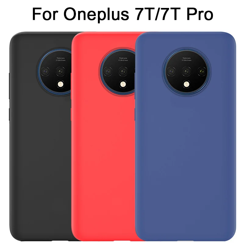 Для Oneplus 7T 7 Pro чехол мягкий жидкий силиконовый чехол для Oneplus 7 Pro Чехол One plus 7 7T 360 градусов полный защитный чехол
