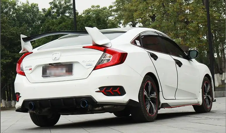 Для 16 civic TYPE-R Civic Спойлер ABS Материал заднее крыло автомобиля праймер цвет задний