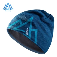 aonijie m31 men women winter warm soft wool cap sports knit beanie hat velvet lining for running jogging cycling skiing camping