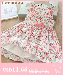 LOVE DD& MM/платья для девочек коллекция года, новая весенняя детская одежда милое однотонное Пышное Платье с круглым вырезом для девочек