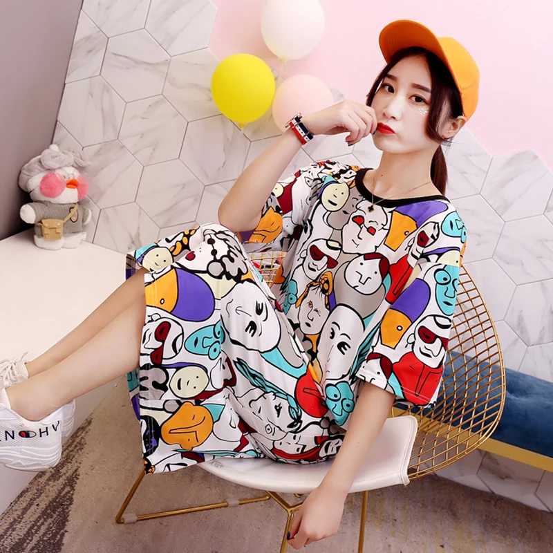 Женская футболка с забавным принтом Повседневная летняя &quotбойфренд&quot Harajuku