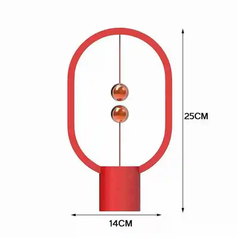 

Mini Heng Balance LED Table Lamp Ellipse Magnetic Mid-air Switch USB Powered Warm White Night Light