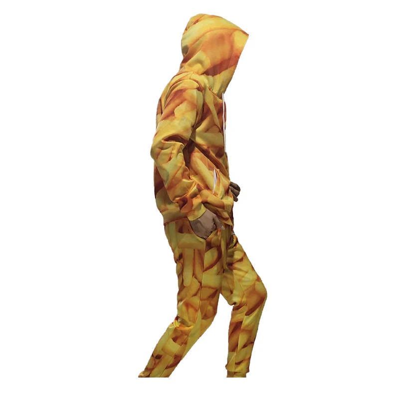 OGKB Jogger Брюки мужские модные свободные пищевые 3D спортивные штаны с принтом картофеля фри чипсы уличная одежда размера плюс 5XL костюм мужские спортивные штаны