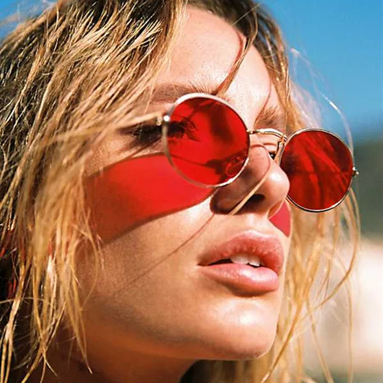 Овальные Солнцезащитные очки в стиле ретро для мужчин и женщин роскошные