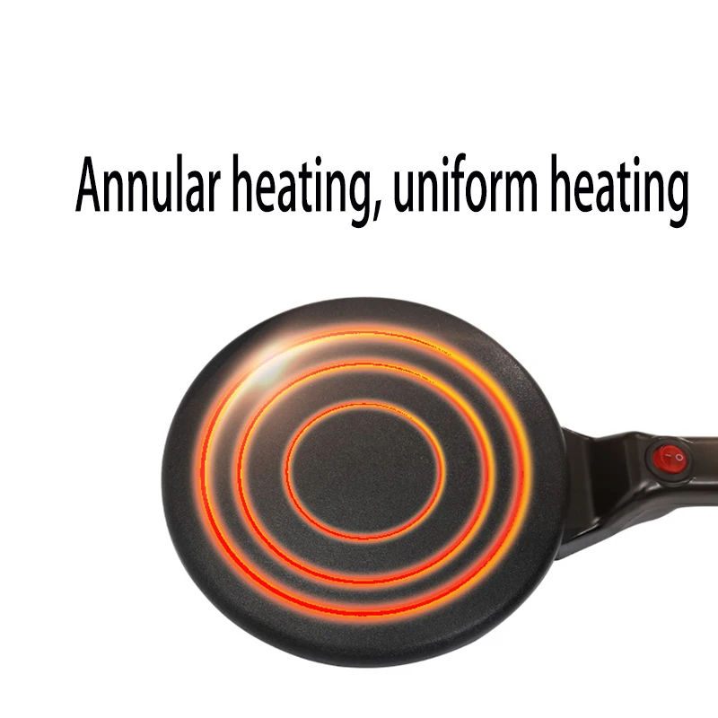 Электрическая сковорода для приготовления блинов и пиццы 20 см | Дом сад