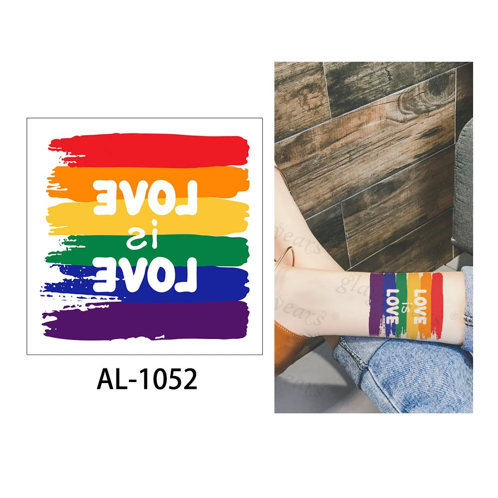 AL-1052 Glaryyears 1 лист 10*10 см футбол для временного макияжа тату-стикер поддельные тату флеш-тату водонепроницаемый маленький боди-арт для мужчин и женщин - Цвет: AL-1052