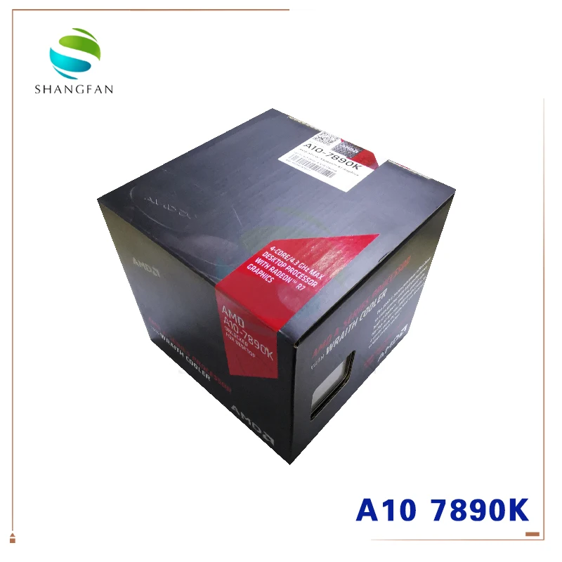 Новый четырехъядерный процессор AMD A10 Series 7890 K 4 1 GHz AD789KXDI44JC Socket FM2 + с охлаждающим