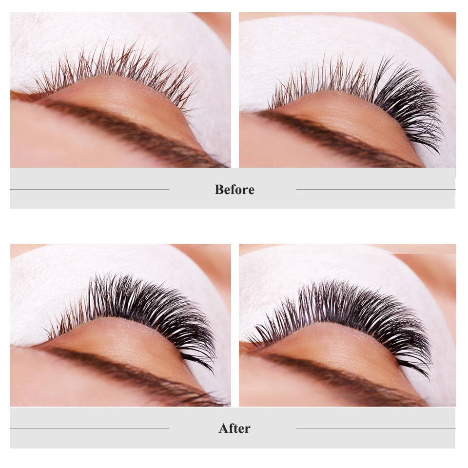 NEWCOME 10 Case  Individual Eyelashes Extensions High Quality Natural Lashes Russian Silk Volume Lash Extension Faux Mink images - 6