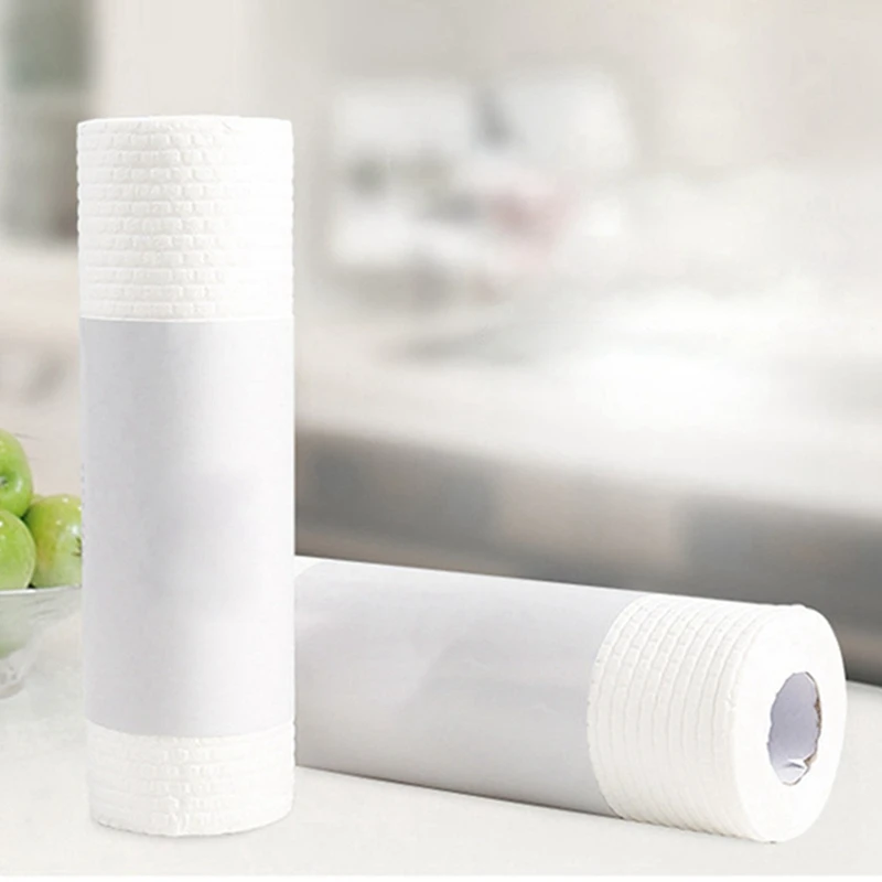

1 Roll Disposable Cleaning Cloth Absorbent Non-Woven Cleaning Towel Cleaning Wipe Dry Wipe Disposable Kitchenware Accessories