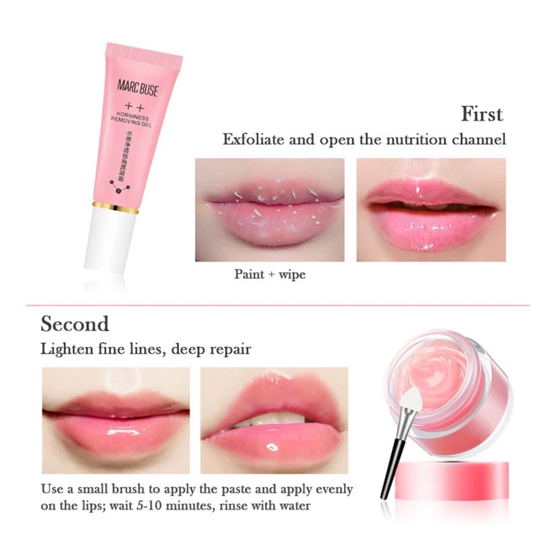 

Lip mask repair lip fade lip wrinkles moisturizing anti-crack nourishing sleep lip care set gentle exfoliating repair