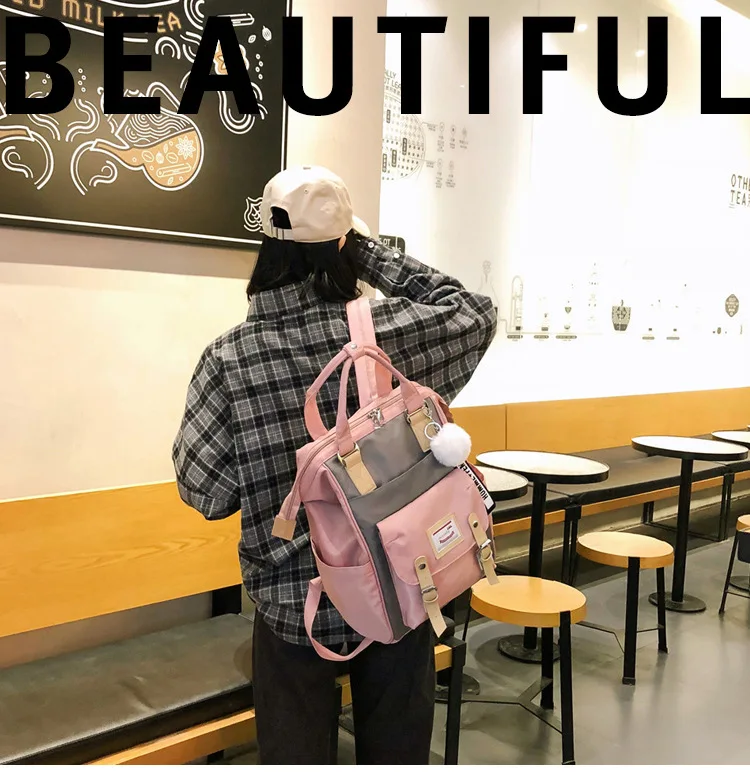 Рюкзак для девочек школьный ранец женская сумка на плечо старшеклассников