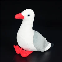 soft real life herring gull plush toys realistic common gull birds stuffed toy puffins seagull plush dolls gifts for kids