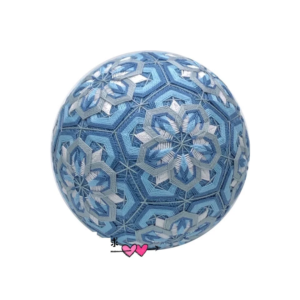 12 см синий снежинка большой ручной мяч темари/мяч темари материал посылка (сделай