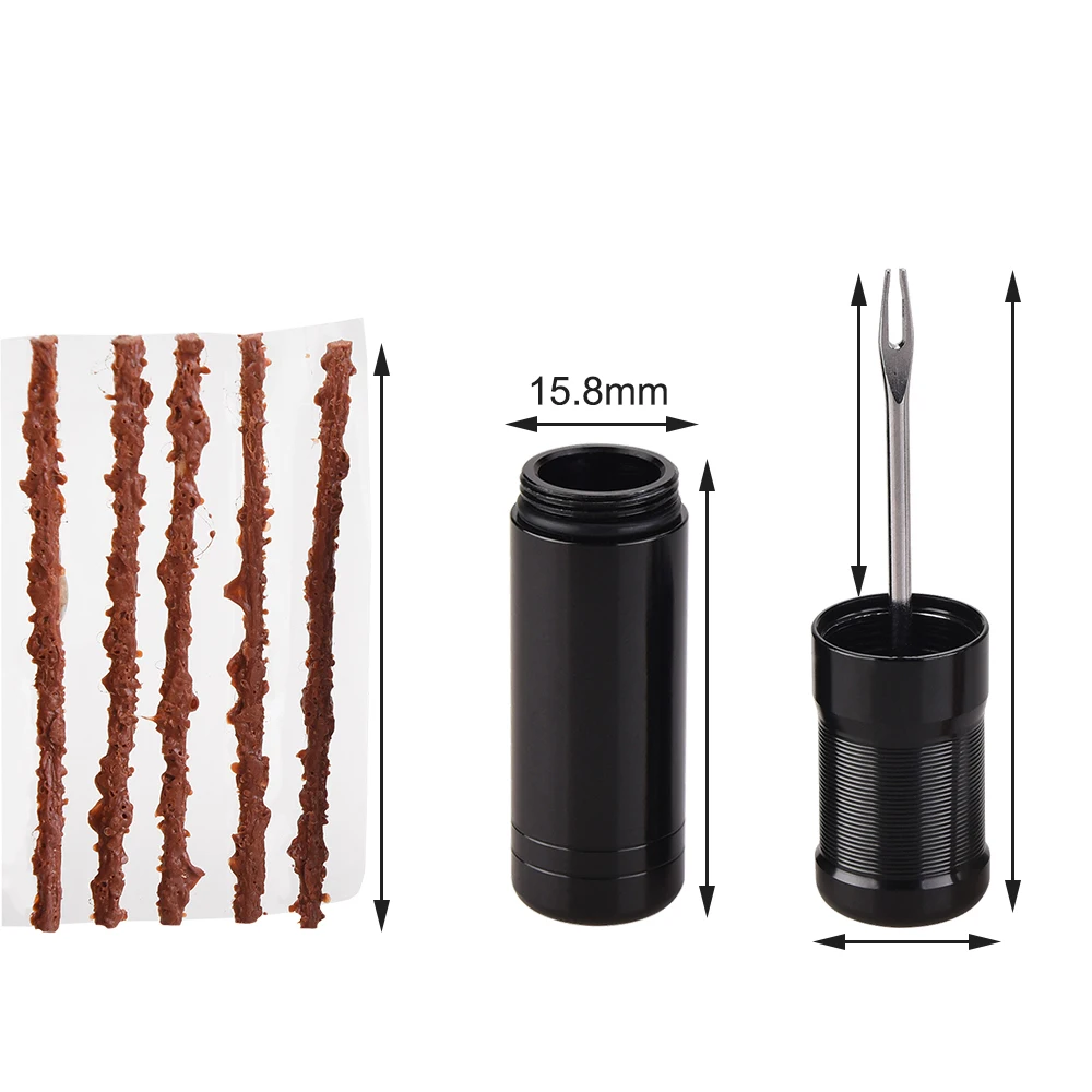 Набор для ремонта велосипедных бескамерных шин резиновые полоски дрели герметик